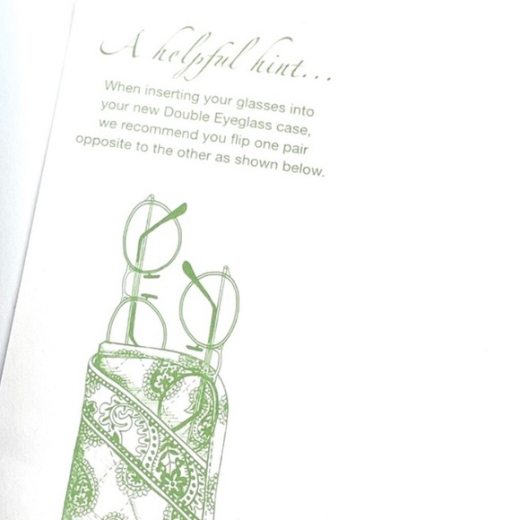 🖤💜 Vera Bradley Canterberry Magenta Double Eyeglass Case NWT 💜🖤 - Picture 3 of 3